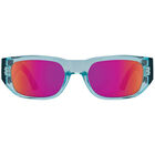 GENRE, Translucent Aqua Matte Black-Happy Gray with Purple Spectra Mirror, hi-res image number null